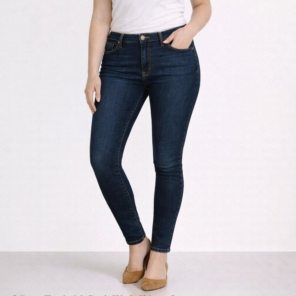 J.Crew Toothpick Dark Wash Stretch Denim Skinny Jeans Women's 29 Petite (29P)